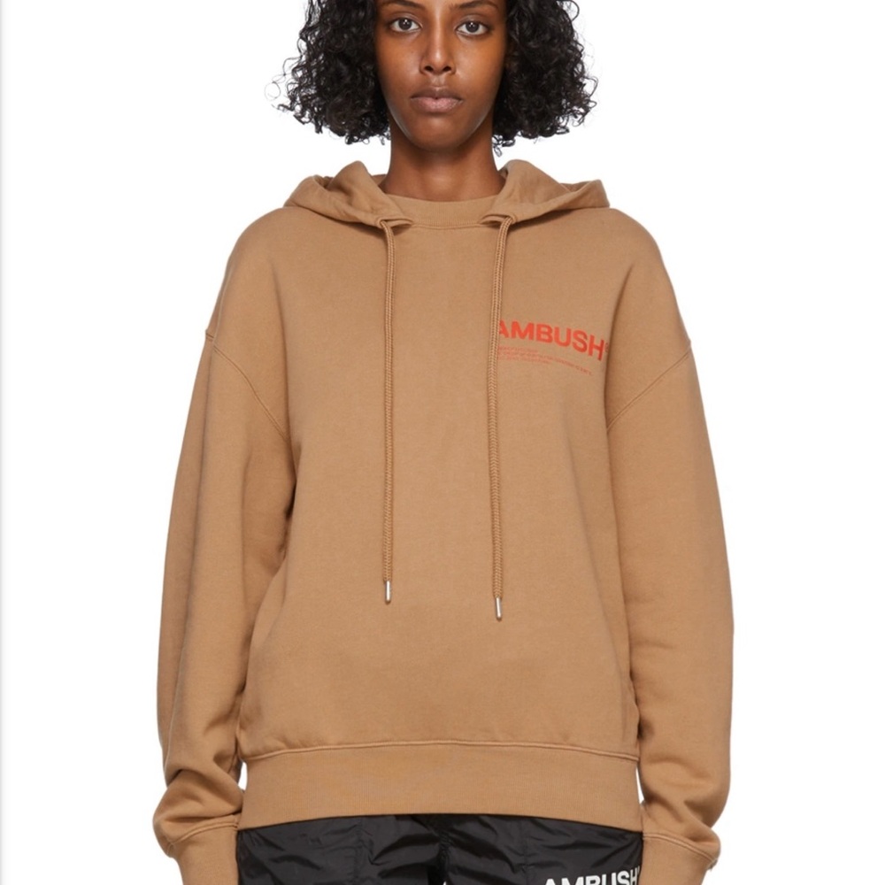 AMBUSH Beige Fleece Workshop Hoodie size S